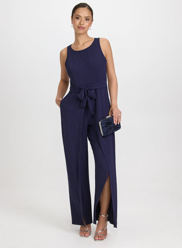 laura Self-Tie Sash Jumpsuit