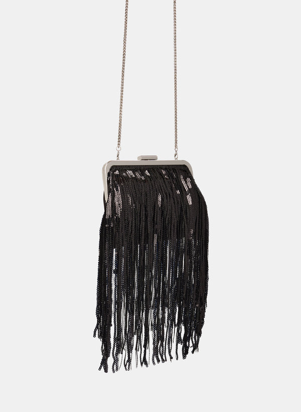 Laura Sequin Fringe Bag