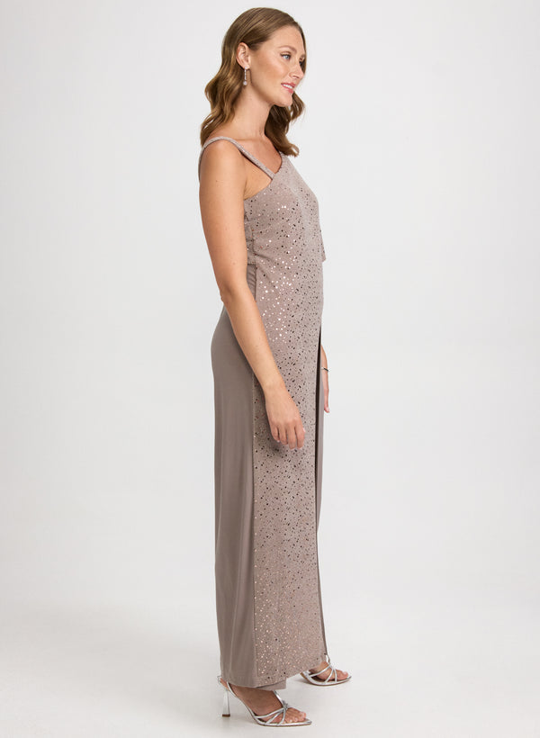 Laura Sequin & Jersey Jumpsuit