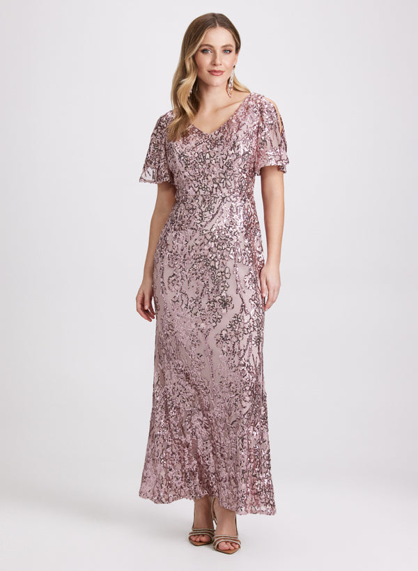 laura Sequin Maxi Dress