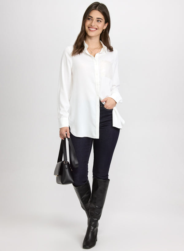Laura Sequin Pocket Detail Blouse