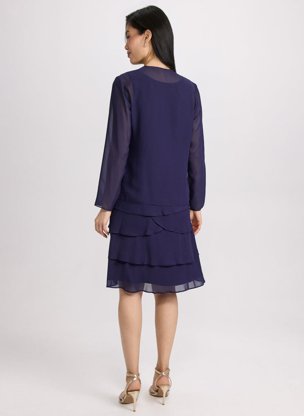 Laura Sequined Dress & Jacket Set