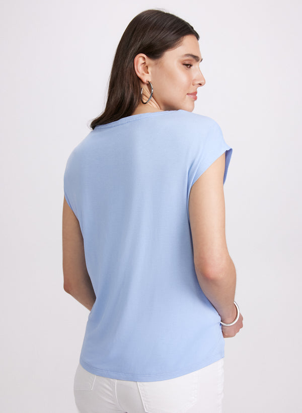 Laura Sequined Gradient Motif Top