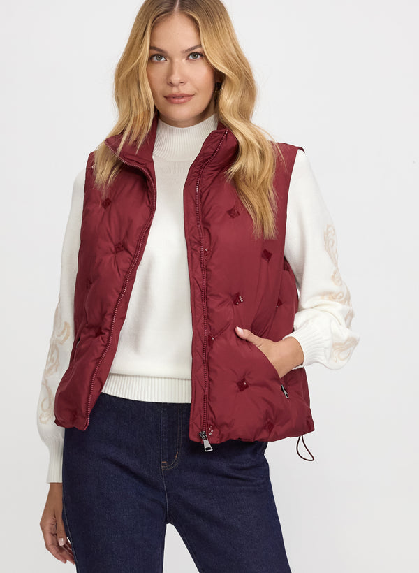 laura Sequined Nylon Vest