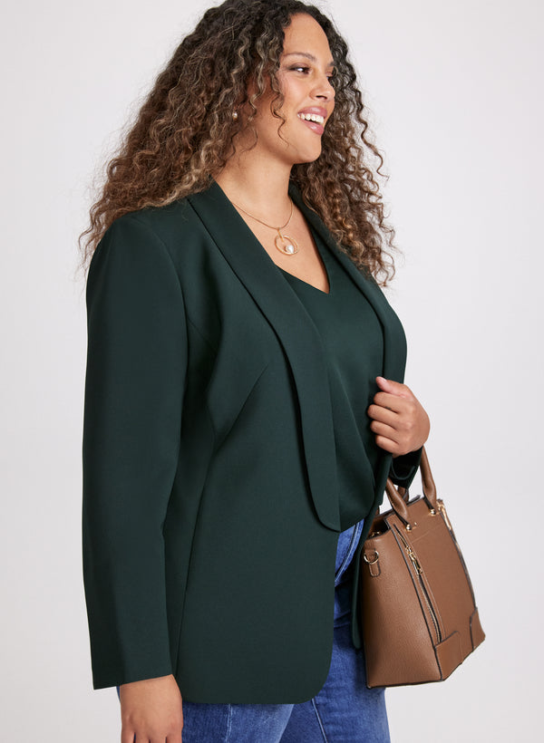 Laura Shawl Collar 3/4 Sleeve Jacket