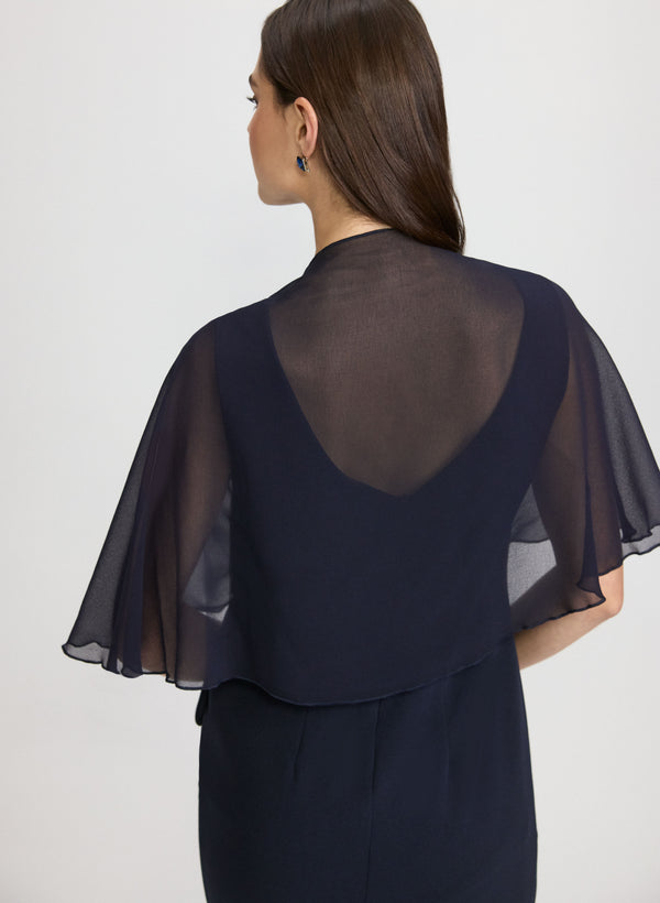 Laura Sheer Chiffon Shawl