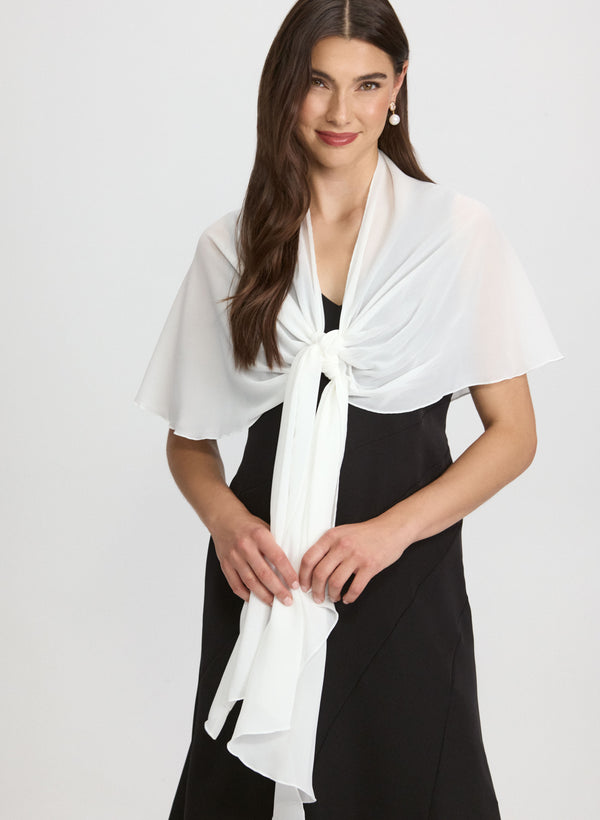 laura Sheer Chiffon Shawl