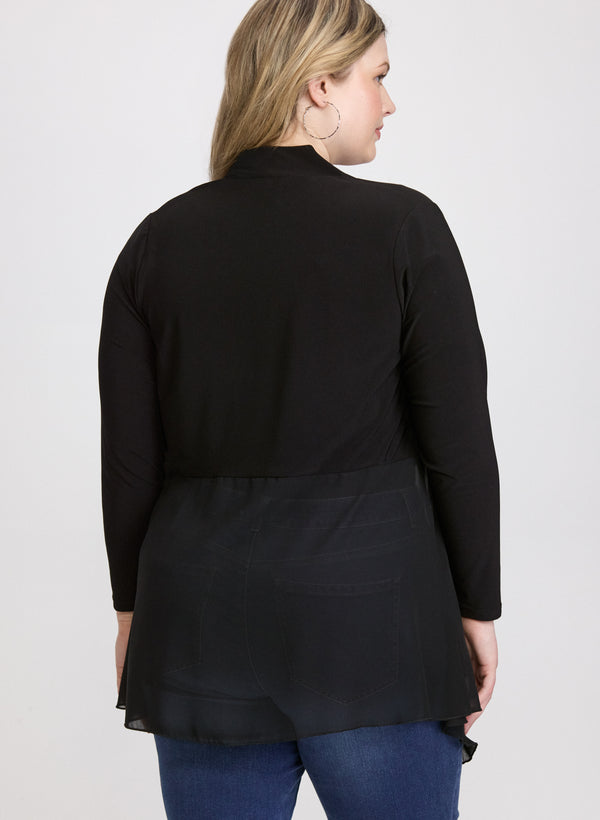 Laura Sheer Open-Front Cover-Up