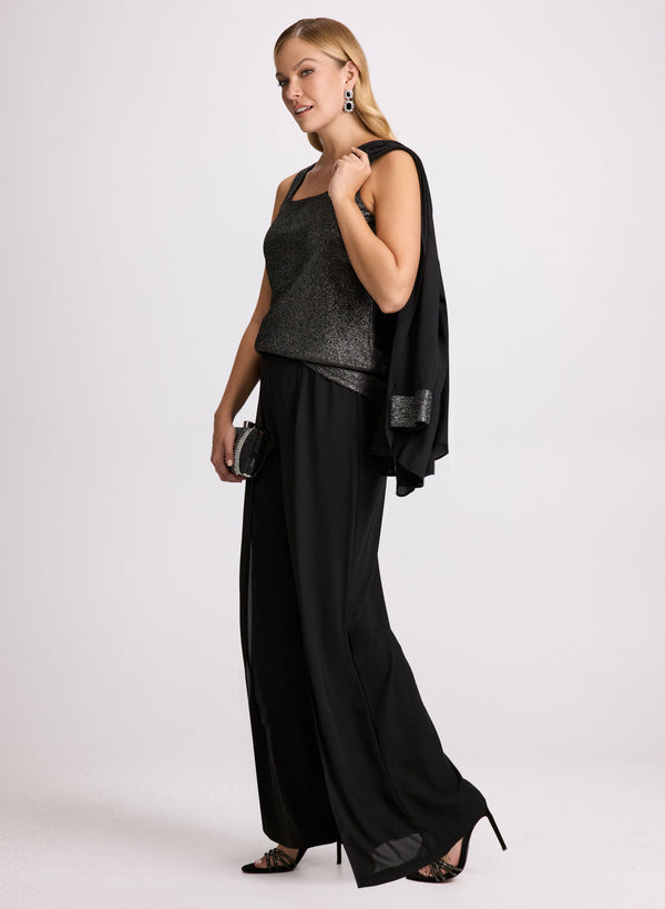 Laura Shimmer Jacket Top & Pants Set