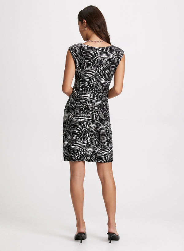Laura Short Abstract Print Dress