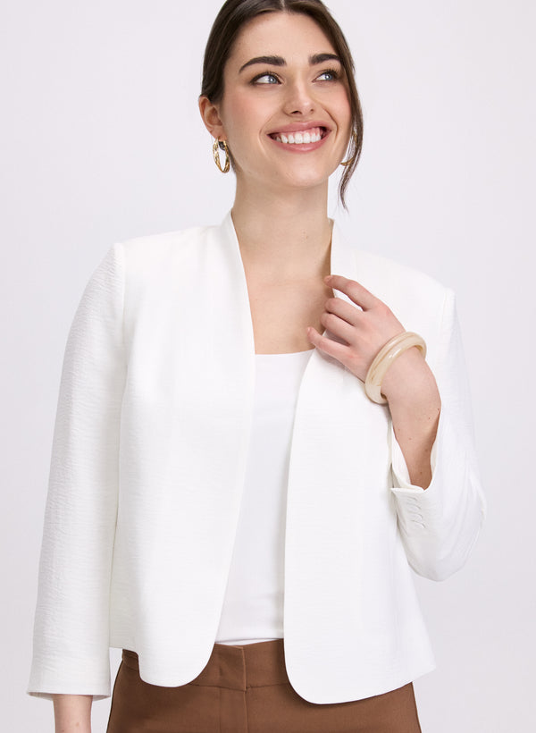 laura Short Collarless Jacket