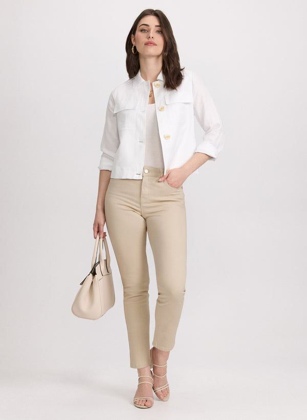 Laura Short Linen Jacket