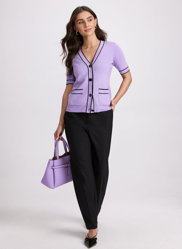 Laura Short Sleeve Knit Cardigan