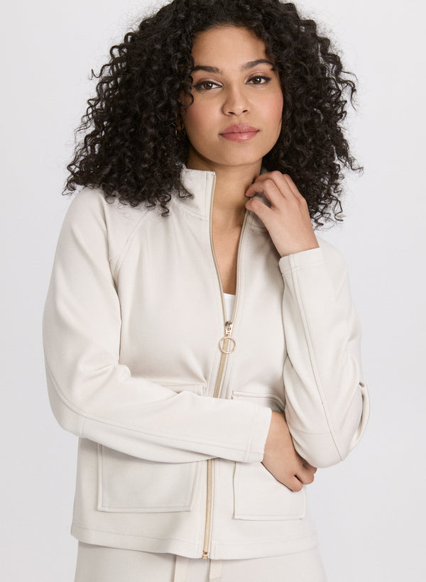 laura Short Zip-Up Top