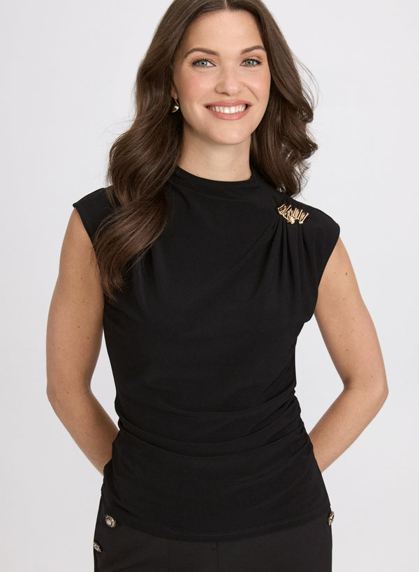 laura Shoulder Buckle Top