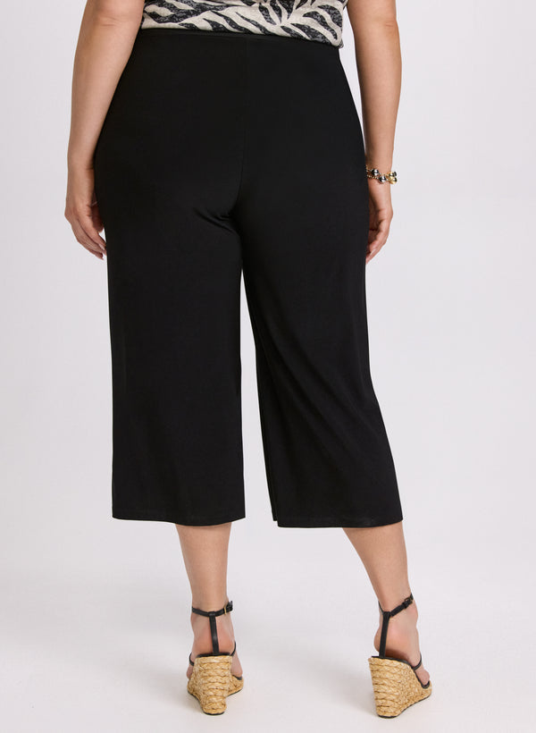 Laura Side Slit Pull-On Capris