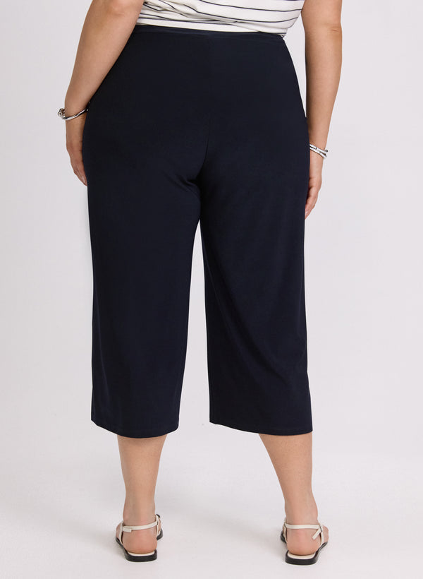 Laura Side Slit Pull-On Capris