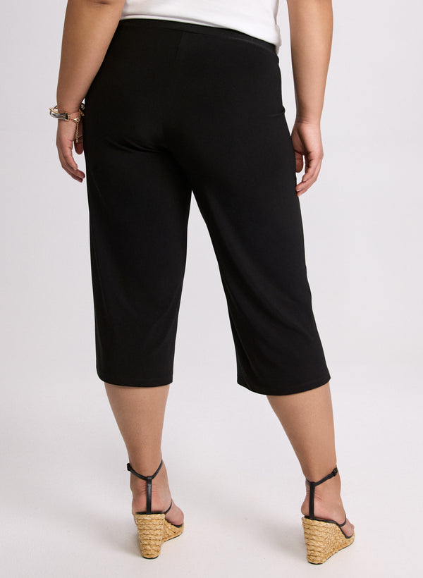 Laura Side Slit Pull-On Capris
