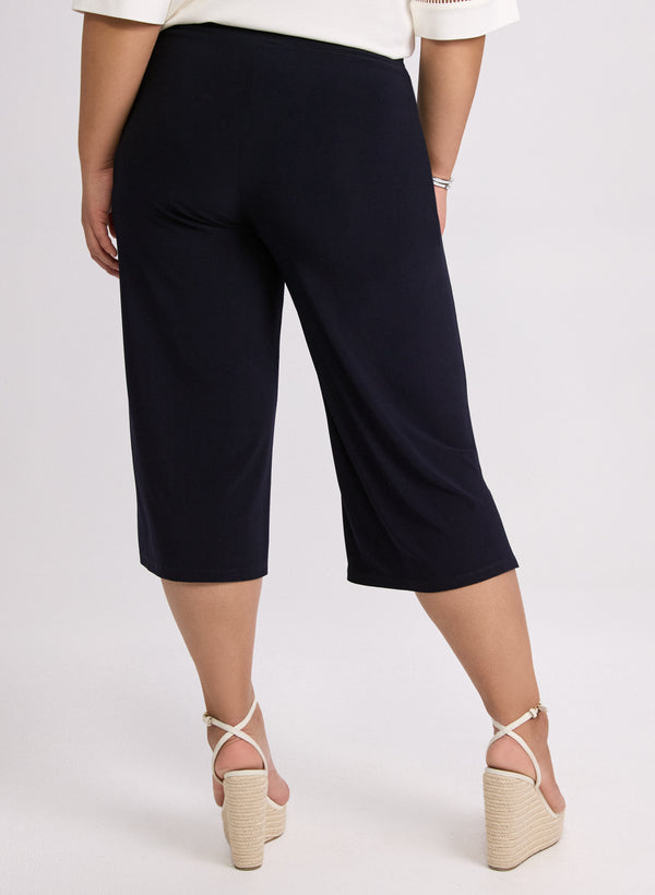 Laura Side Slit Pull-On Capris