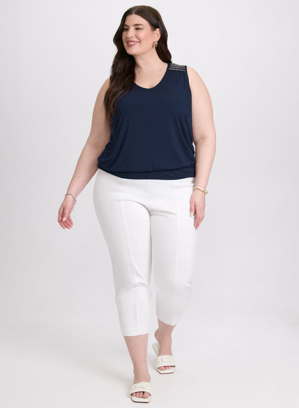 Laura Sleeveless Beaded Top