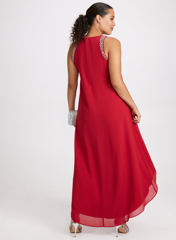 Laura Sleeveless Chiffon Dress