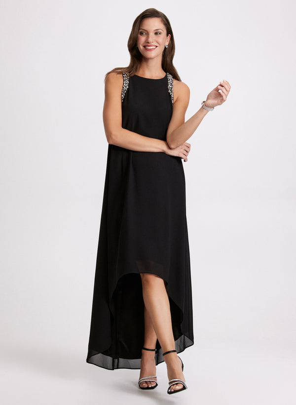 laura Sleeveless Chiffon Dress