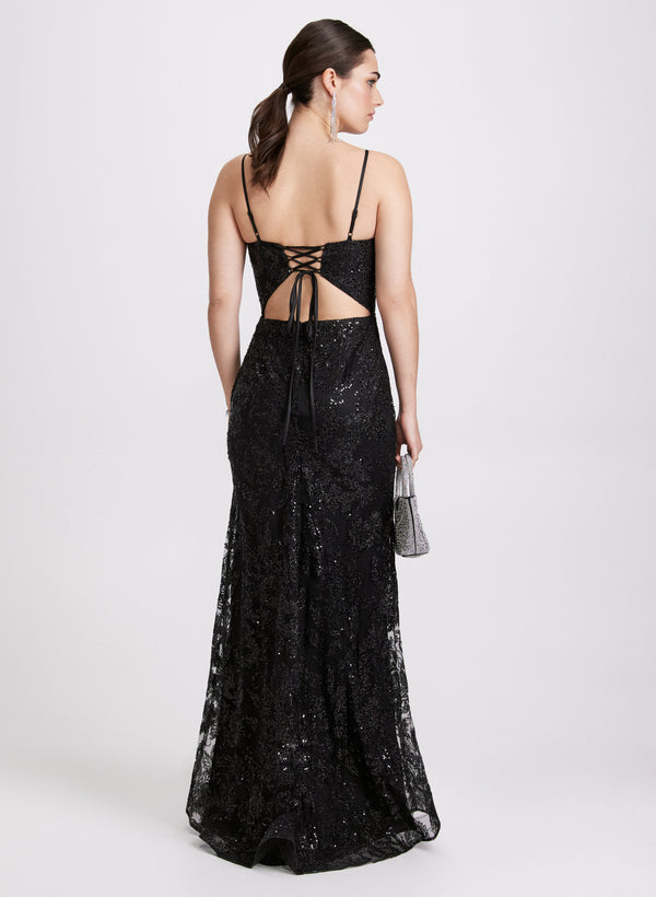 Laura Sleeveless Sequin Maxi Dress