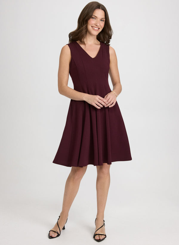 laura Sleeveless V-Neck Dress