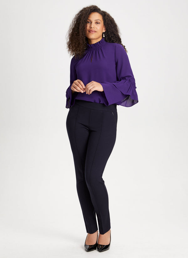 Laura Smock Neck Blouse