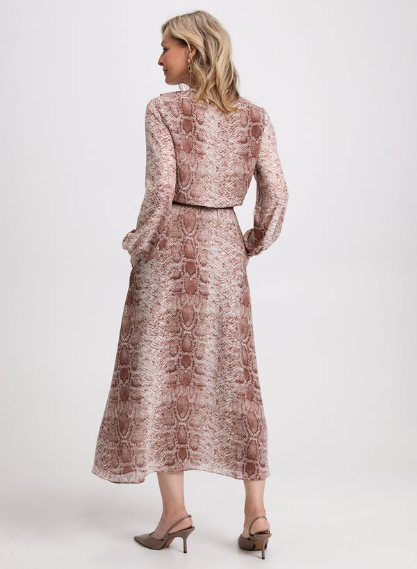 Laura Snake Print Dress
