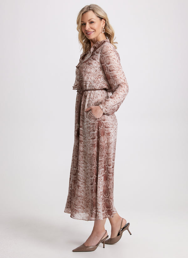 Laura Snake Print Dress