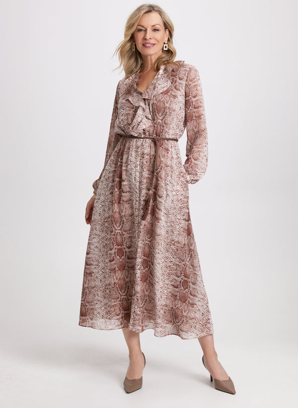 laura Snake Print Dress