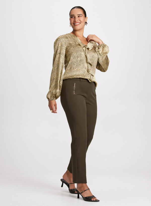 Laura Sofia Darted Slim Leg Pants - Regular