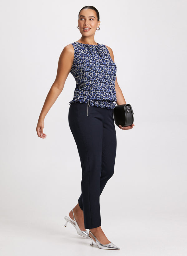 Laura Sofia Darted Slim Leg Pants - Regular