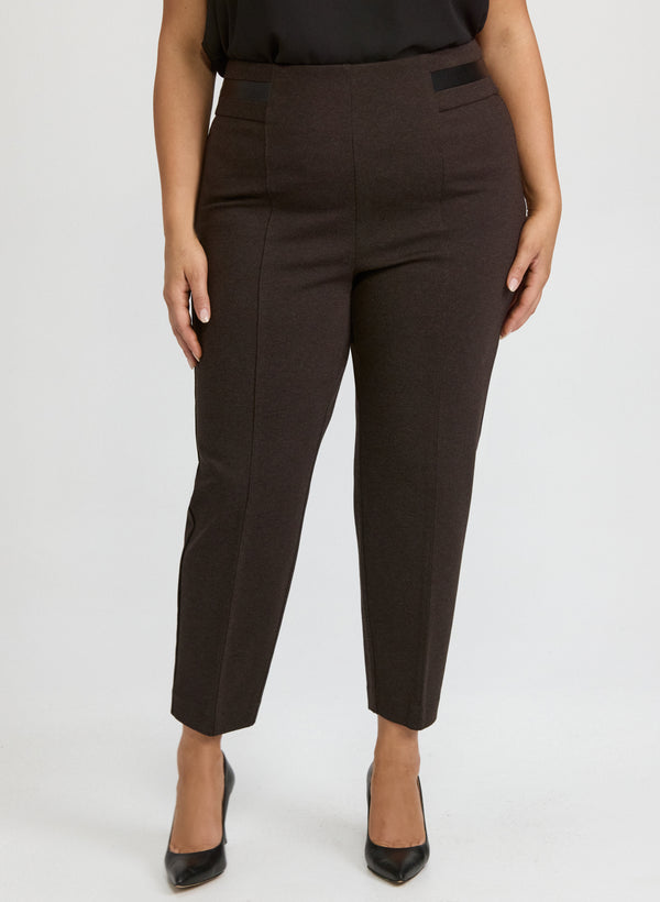 laura Sofia Pull-On Slim-Leg Pants