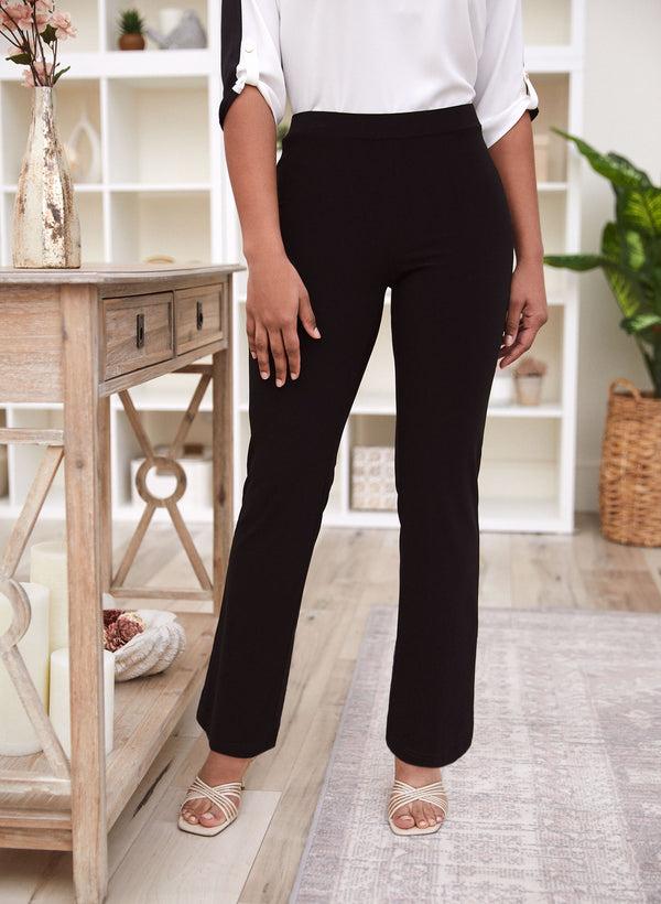laura Sofia Pull-On Straight-Leg Pants - Regular