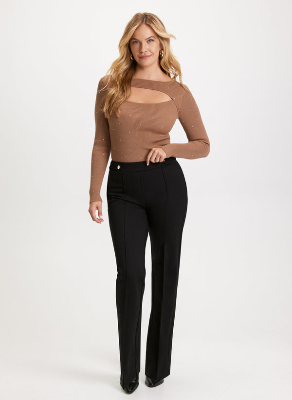 Laura Sofia Pull-On Straight-Leg Pants - Tall