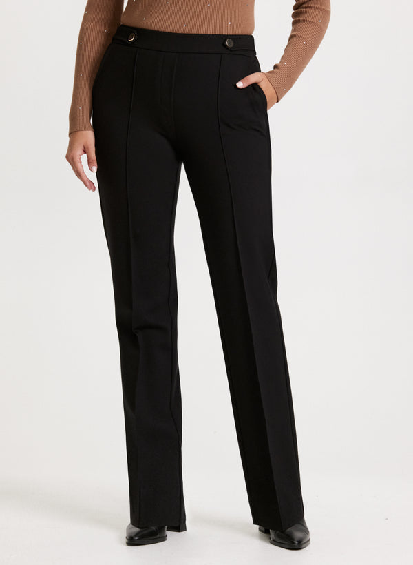 laura Sofia Pull-On Straight-Leg Pants - Tall