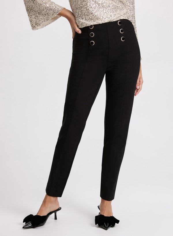 laura Sofia Slim-Leg Pants - Regular