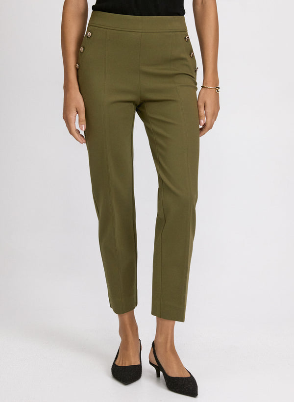 laura Sofia Slim-Leg Pants