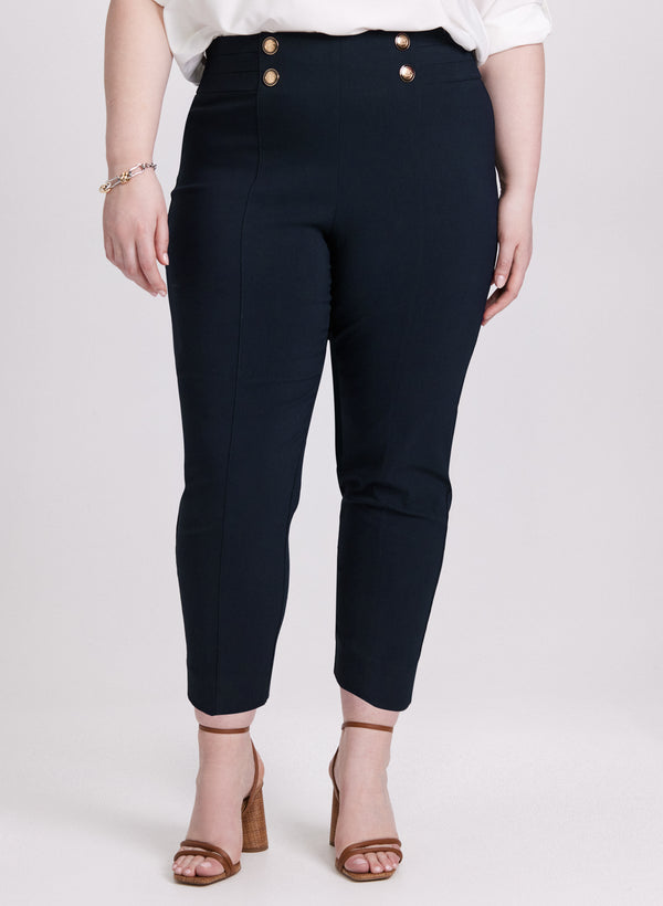laura Sofia Slim-Leg Pants - Short