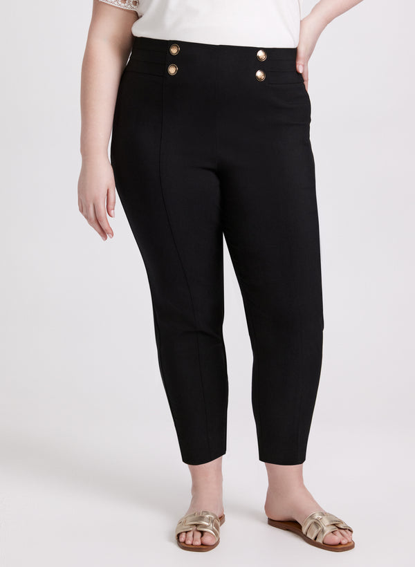 laura Sofia Slim-Leg Pants - Short