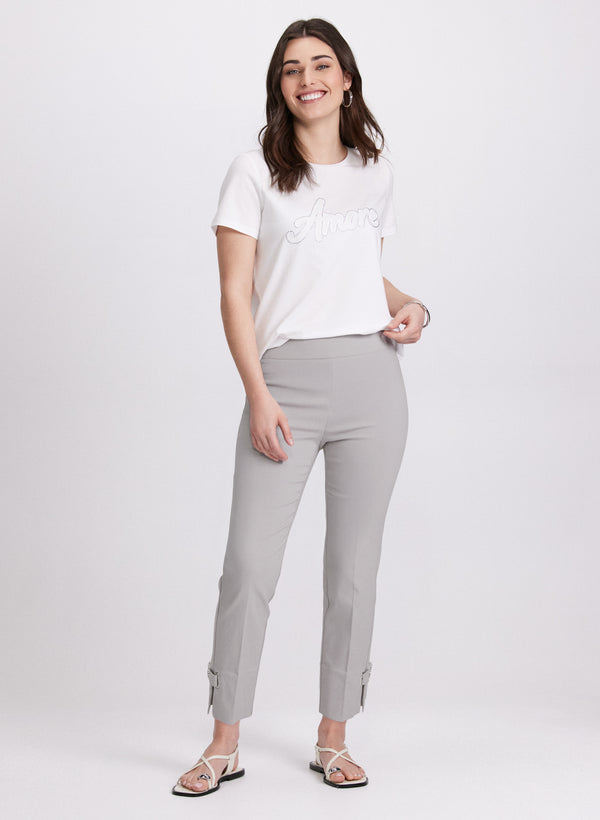 Laura Sofia Slim-Leg Pants - Short