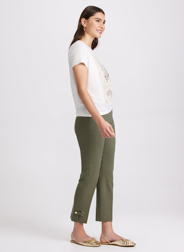 Laura Sofia Slim-Leg Pants - Short