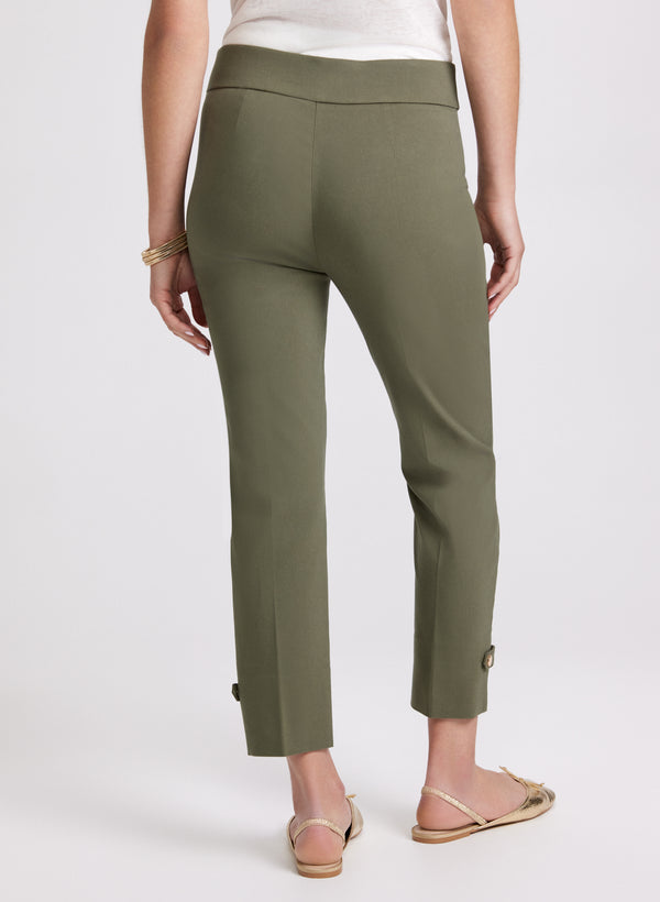 Laura Sofia Slim-Leg Pants - Short