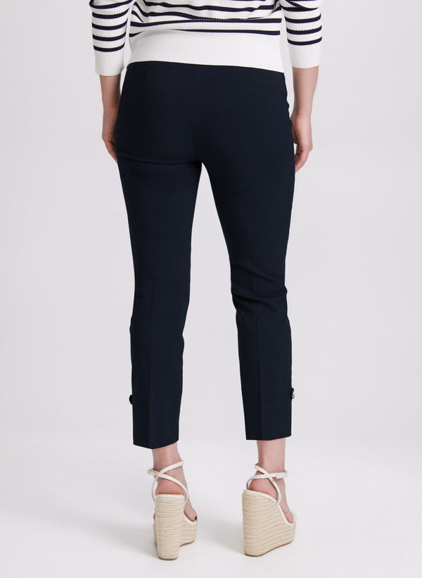 Laura Sofia Slim-Leg Pants - Short