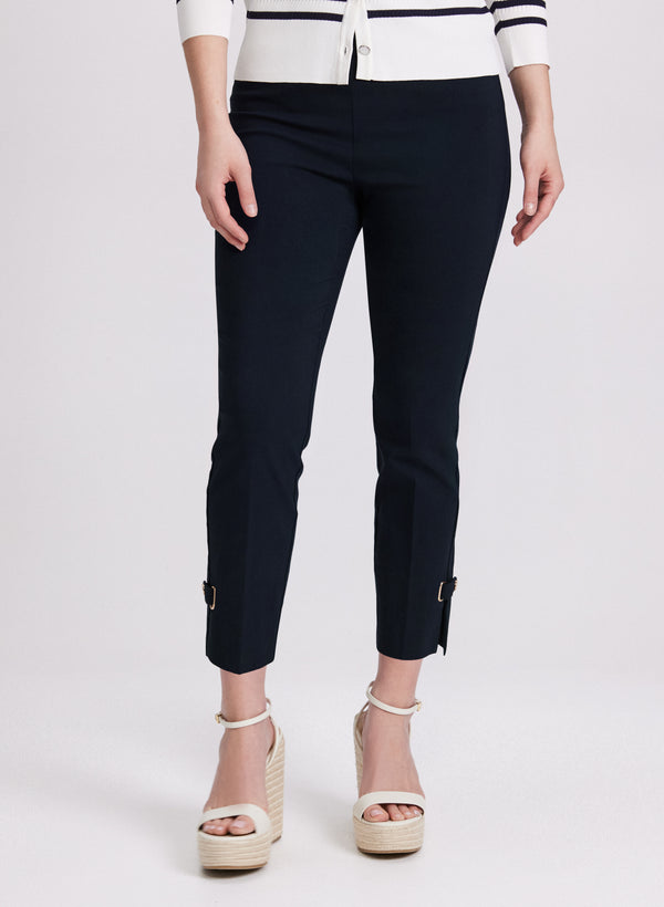 laura Sofia Slim-Leg Pants - Short