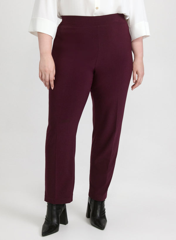 laura Sophia Pull-On Straight Leg Pants