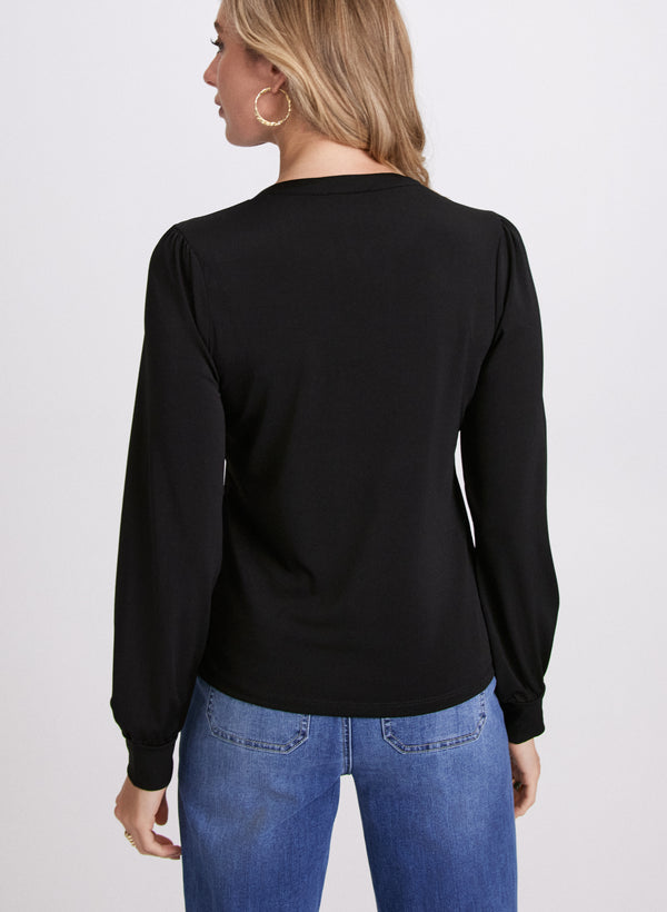 Laura Split V-Neck Top