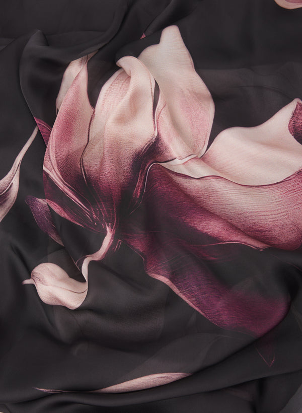 Laura Square Floral Scarf